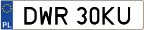 Truck License Plate